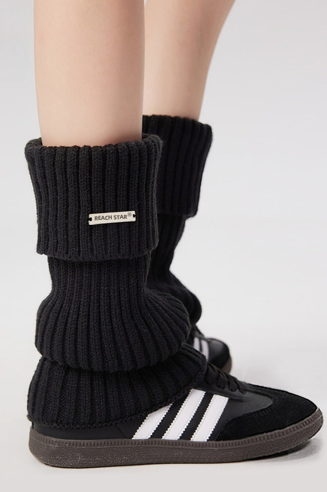 Chunky Knit Foldover Y2K Leg Warmers Main image