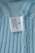 Sheer Blend Round Neck Knit Top
