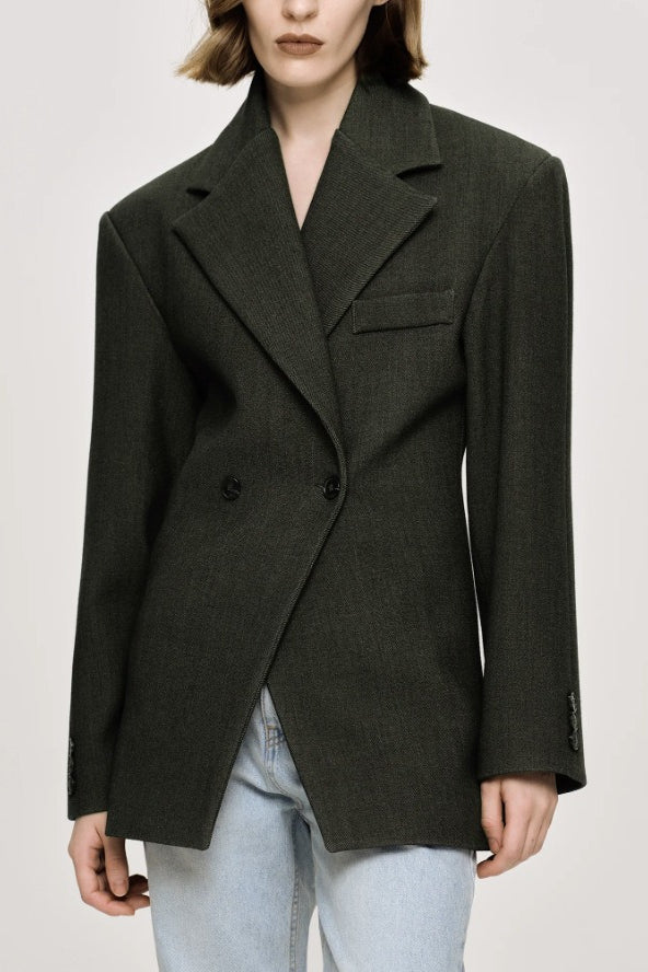 Lapel Relaxed Fit Blazer Secondary image