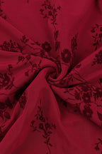 V-Neck Sleeveless Slim Fit Floral Dress