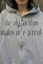 Deconstructed Letter Print Heavyweight Hoodie