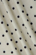 Beige Polka Dot Waist Tie Tank Top