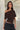 Asymmetrical Shoulder Lace Patchwork Cropped Tee Secondary image