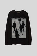 Shadow Figure Star Graphic Oversized Sweatshirt