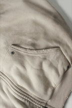 Distressed Washed Appliqué Letter Hoodie