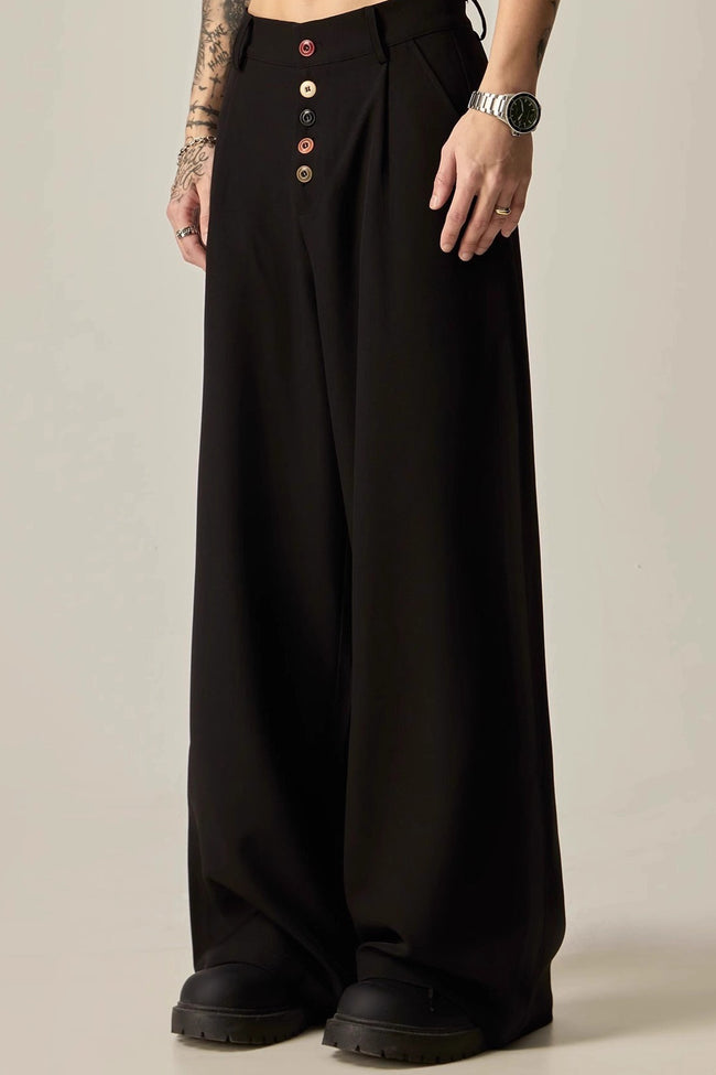 Vintage Relaxed Fluid Wide Leg Pants Main image