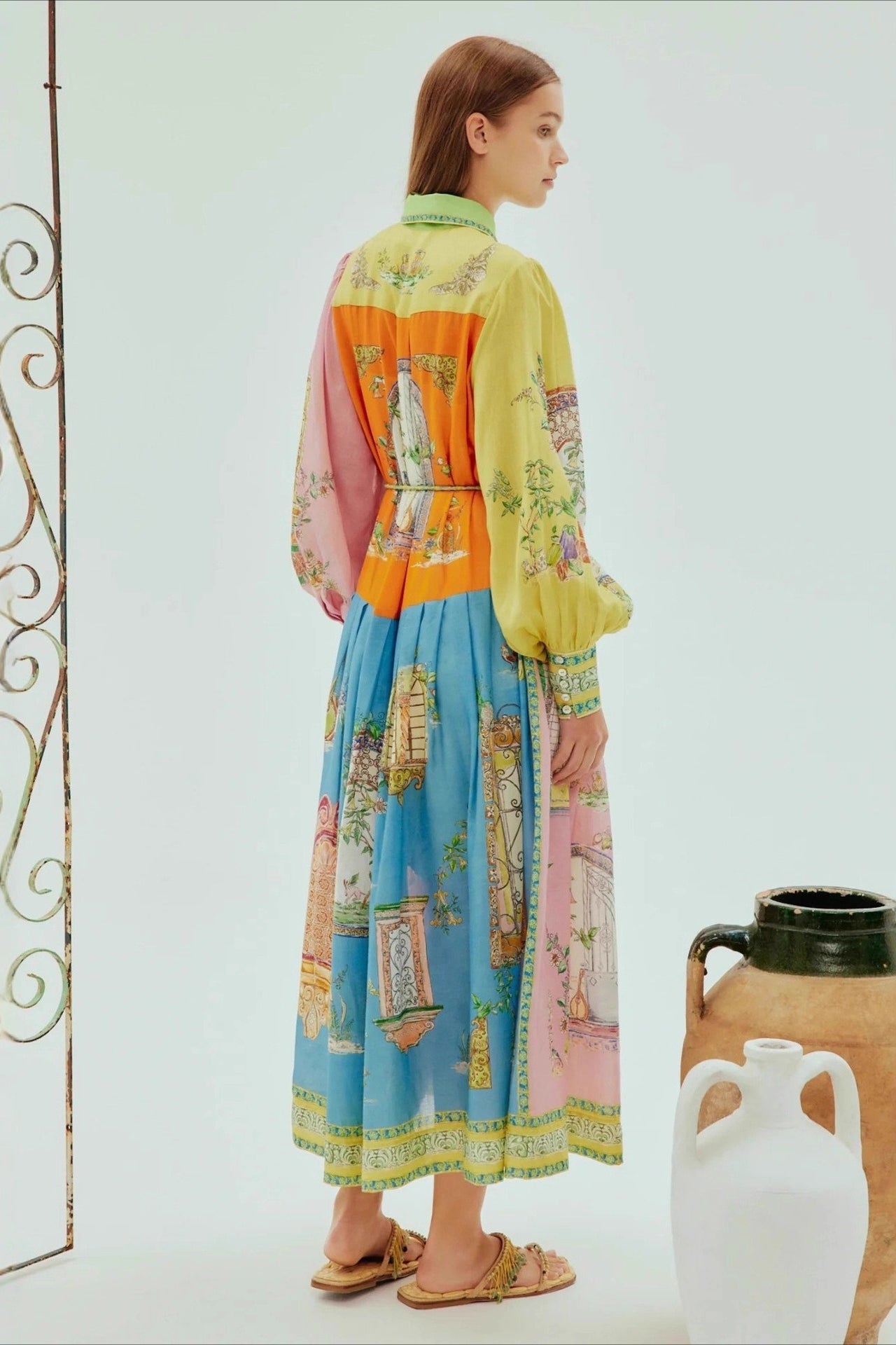 Graffiti Printed A-Line Casual Boho Dress Secondary image