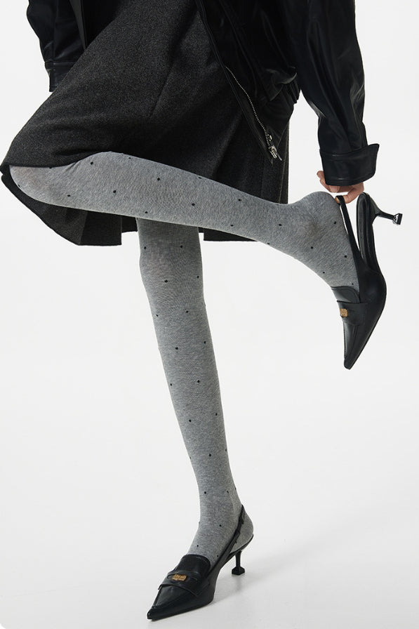 Versatile Moisture Wicking Polka Dot Tights