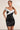 Black White Off Shoulder Party Dress Secondary image