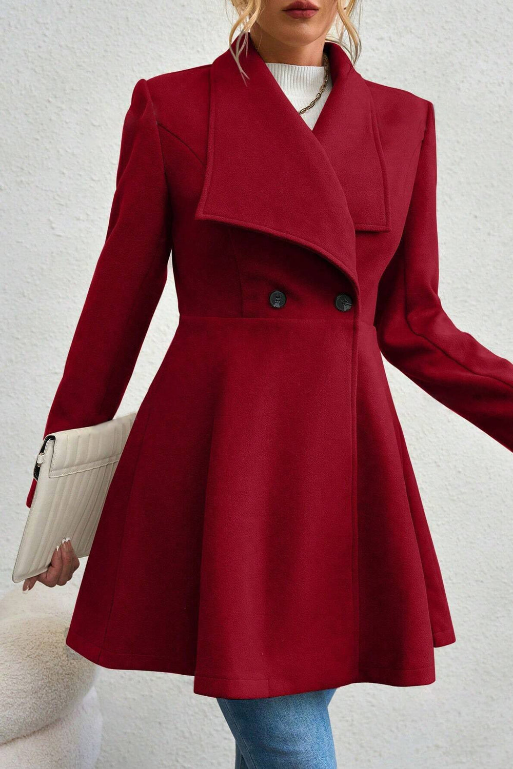 Belted Wool Long Coat coats