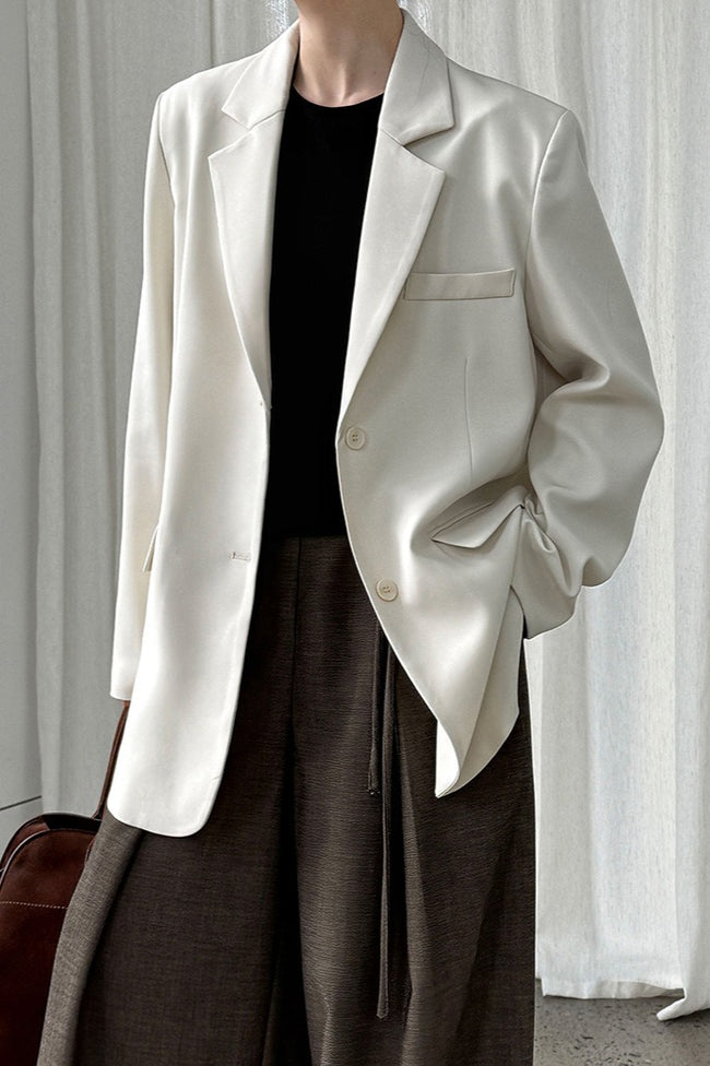 Split Back Relaxed Fit Blazer Main image