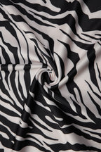 Animal Print Backless Halter Asymmetrical Mini Dress