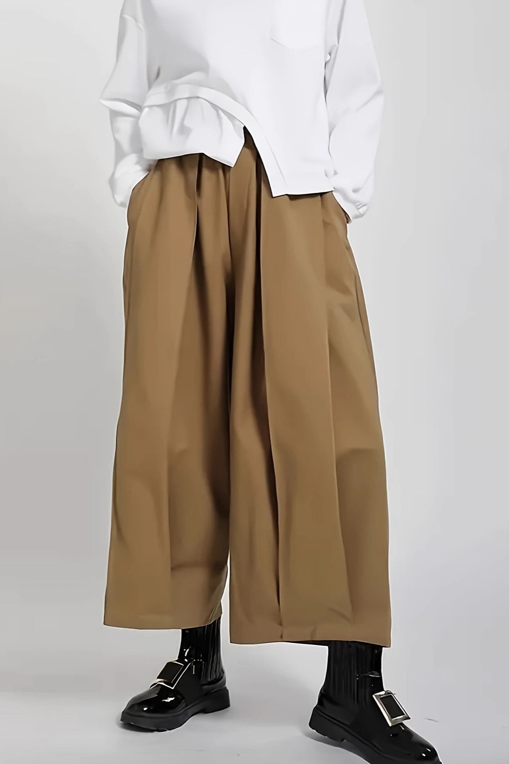 High Waist Balloon Wide Leg Pants