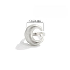Unisex Irregular Geometric Open Knuckle Ring