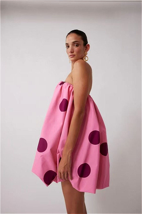 Sexy Polka Dot Strapless Bodycon Mini Dress Secondary image