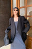 Oversized Black Casual Blazer