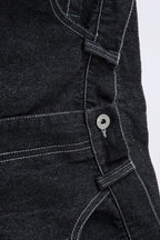 White Thorn Embroidered Wide Leg Jeans