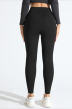 High-Rise Fleece Lined Side Pocket Leggings