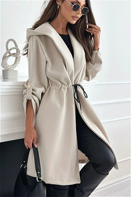 Hooded Belted Trench Coat coats Main image