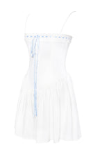Malia Drop Waist Corset Graceful Lace Up Back Mini Dress Dresses
