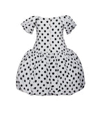 Umika Polka Dots Charming Bubble Hem Mini Dress Dresses