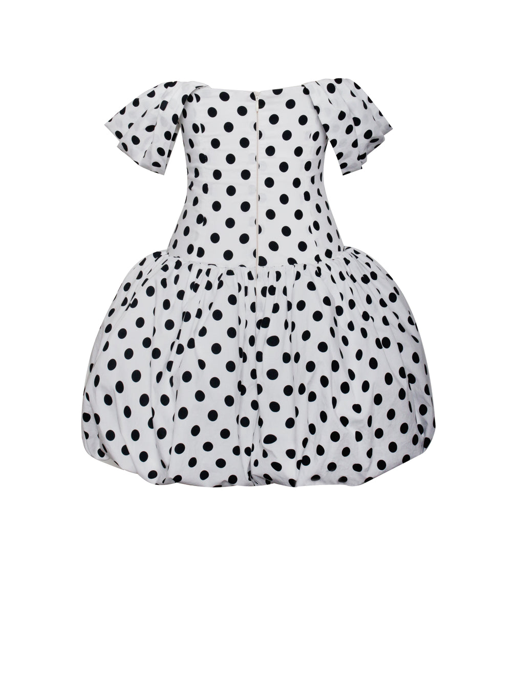 Umika Polka Dots Charming Bubble Hem Mini Dress Dresses