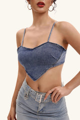 Sexy Heart Halter Backless Crop Top