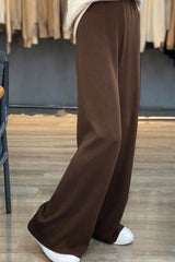 Worsted Wool Draped Knit Pants