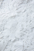 Heavy Lace 3D Embroidery Strapless Camellia Prom Dress