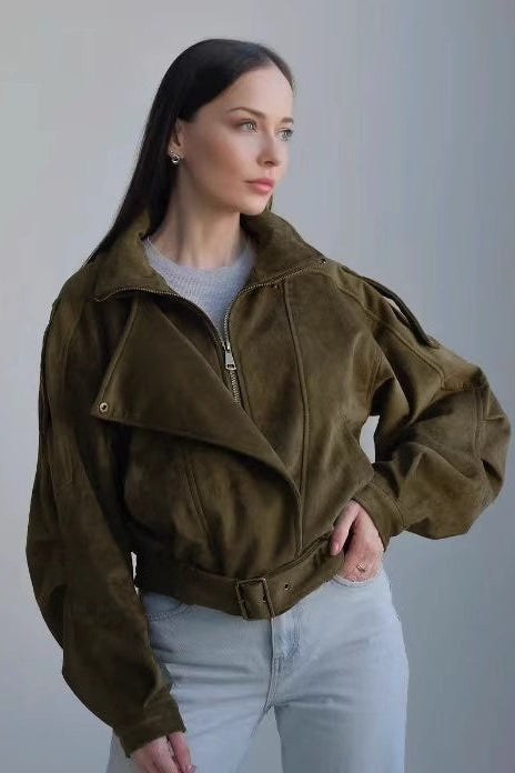 Brown Relaxed Fit Vintage Jacket S / Green Main image