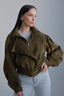 Brown Relaxed Fit Vintage Jacket S / Green