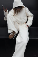 Athletic Relaxed Fit Wide Knit Pants