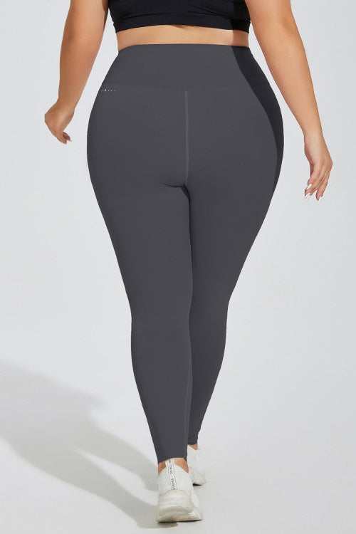 Plus Size Fleece High-Waisted Booty Leggings Main image