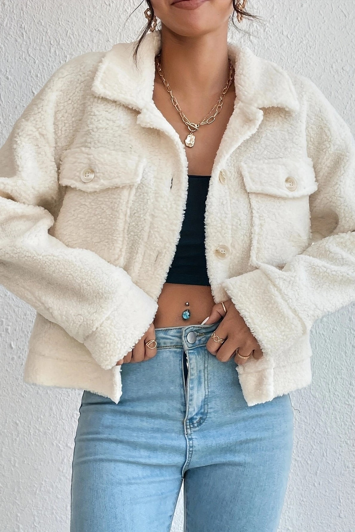 Off-White Short Sherpa Jacket Main image