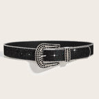 Chic Rhinestone Buckle Y2K Belt