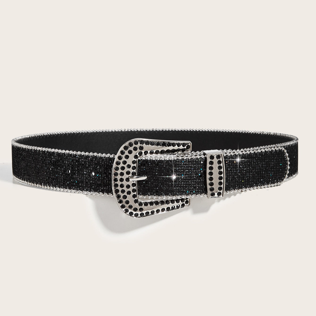 Chic Rhinestone Buckle Y2K Belt