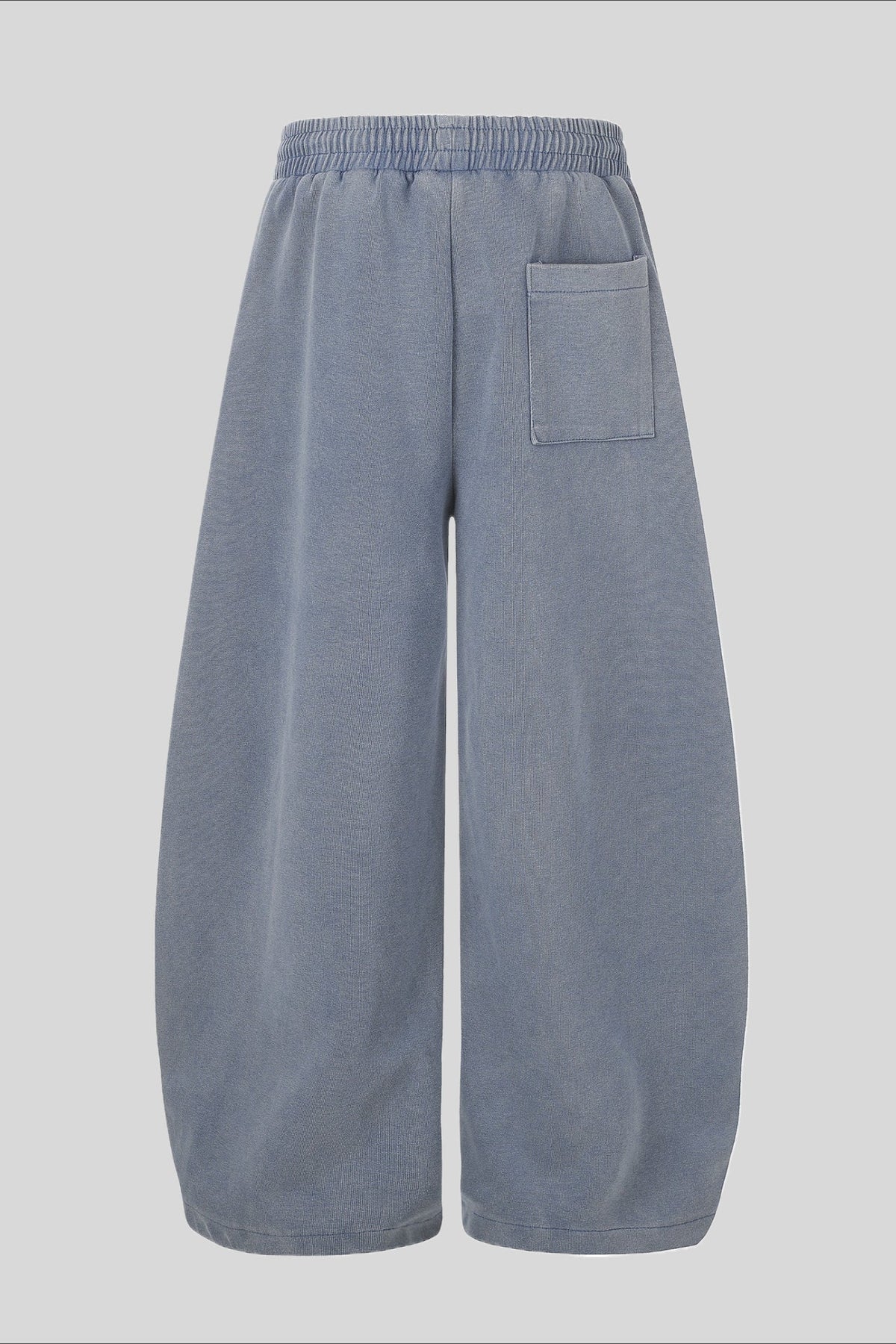 Washed Graffiti Print Wide Leg Sweatpants