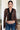 Printed Mesh Lace Trim Button Front Blouse Secondary image