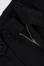 Utility Pocket Wide Waist Straight Jeans