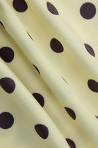 Polka Dot Sleeveless Fitted Capri Pants Set