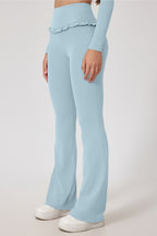 Lace Detail High-Rise Booty Sculpting Yoga Leggings