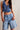 Fitted V Neck Button Denim Vest Tank Top Secondary image