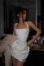 Sexy Corset Lace Up Spaghetti Strap Waist Cinched Mini Dress