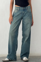Low Rise Classic Relaxed Straight Leg Jeans