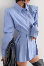 Elegant Cotton Tie Blouse