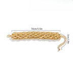 Punk Style Chunky Curb Chain Bracelet