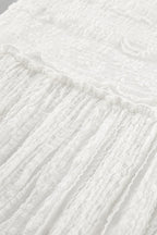 High Waist Lace Tiered A Line Boho Skirt