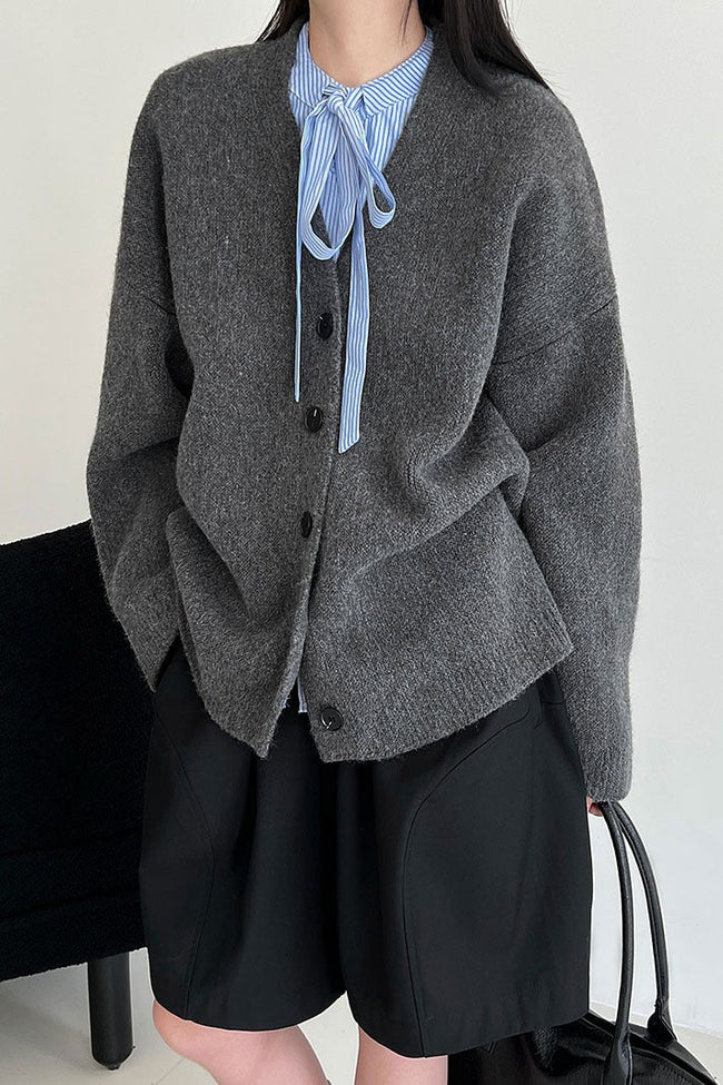 Relaxed Fit Vintage Cardigan Grey / One Size Main image
