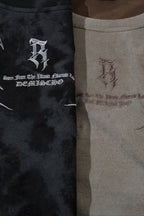 Thorn Embroidered Washed Oversized Short Sleeve T-Shirt