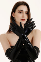 Gold Foil Tight Fit Stage Performance Gloves